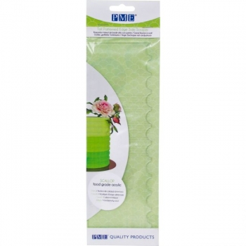 Tall Patterned Edge Side Scraper - Scallop